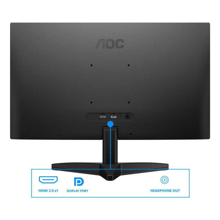 AOC B3 Q24B36X monitor de ecrã 60,5 cm (23.8") 2560 x 1440 pixels Quad HD LED Preto