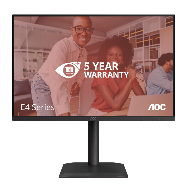 AOC E4 X24E4U monitor de ecrã 61 cm (24") 1920 x 1200 pixels Full HD LED Preto