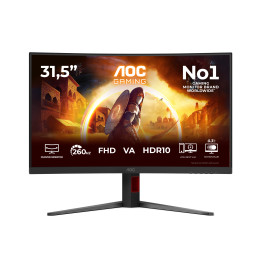 AOC G4 C32G4Z monitor de ecrã 80 cm (31.5") 1920 x 1080 pixels Full HD LCD Preto, Vermelho