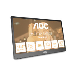 AOC 16T3EA TV Monitor Portátil Preto 39,6 cm (15.6") 1920 x 1080 pixels