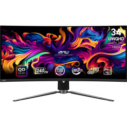 MSI MPG 341CQPX QD-OLED monitor de ecrã 86,4 cm (34") 3440 x 1440 pixels UltraWide Quad HD Preto