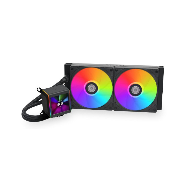 Lian Li GA II LCD Processador Kit de arrefecimento líquido 12 cm Branco