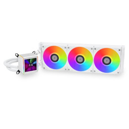 Lian Li GA II LCD Processador Kit de arrefecimento líquido 36 cm Branco 1 unidade(s)
