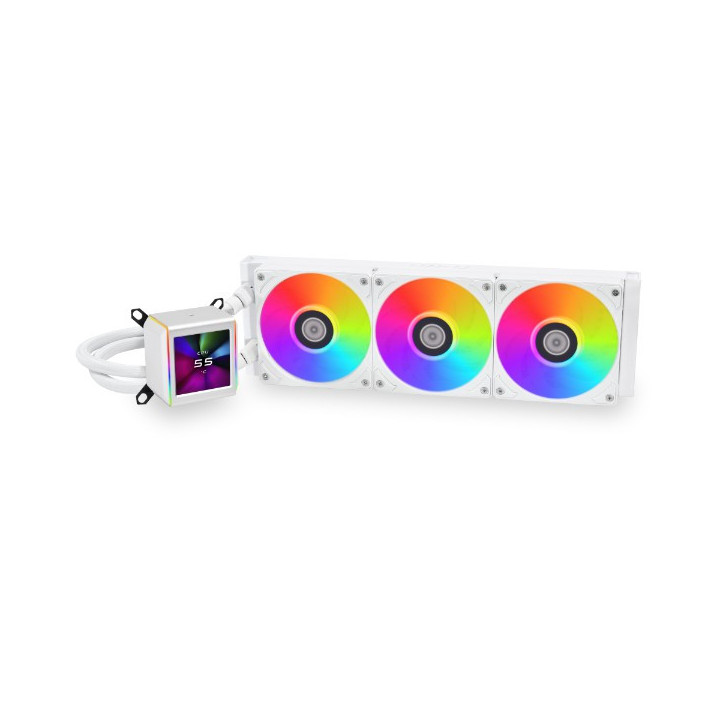 Lian Li GA II LCD Processador Kit de arrefecimento líquido 36 cm Branco 1 unidade(s)