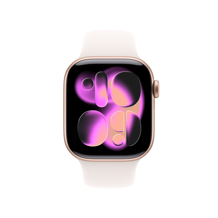 Apple Watch Series 11 OLED 42 mm Digital 374 x 446 pixels Ecrã táctil Rosa dourado Wi-Fi GPS
