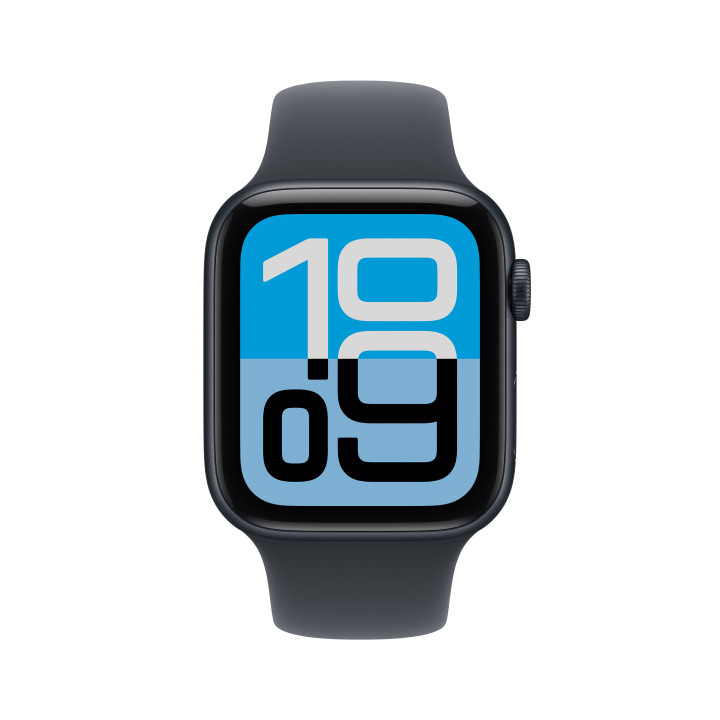 Apple Watch SE (3nd generation) OLED 44 mm Digital 368 x 448 pixels Ecrã táctil Preto Wi-Fi GPS
