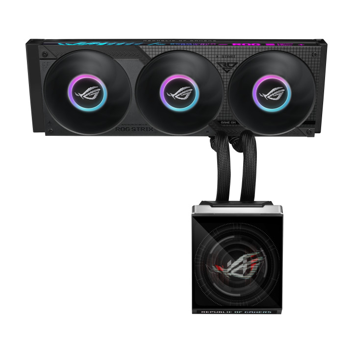 ASUS ROG Strix SLC IV 360 ARGB LCD Processador Kit de arrefecimento líquido 12 cm Preto 1 unidade(s)