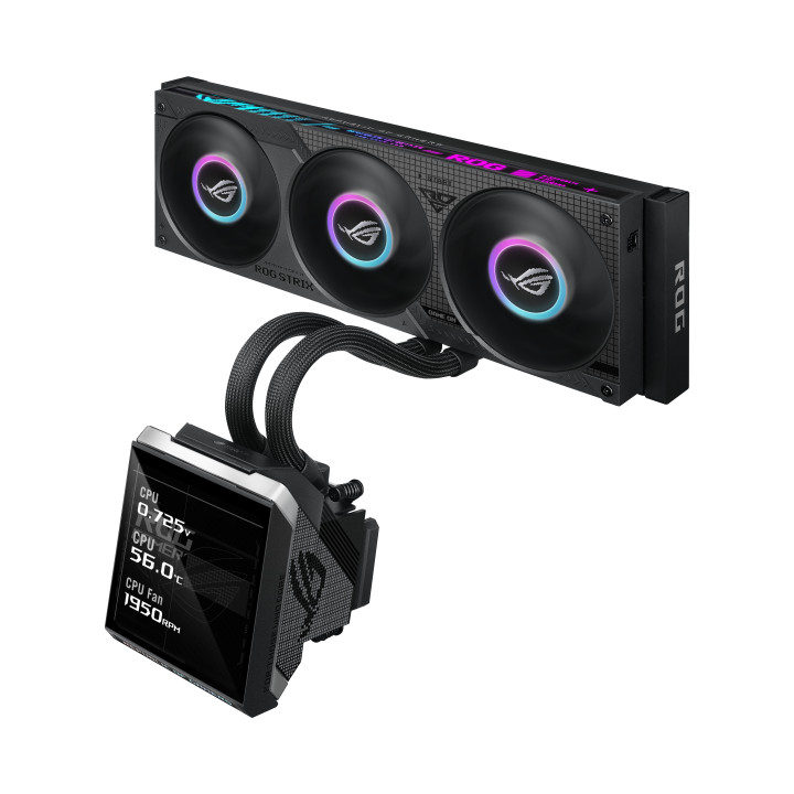 ASUS ROG Strix SLC IV 360 ARGB LCD Processador Kit de arrefecimento líquido 12 cm Preto 1 unidade(s)