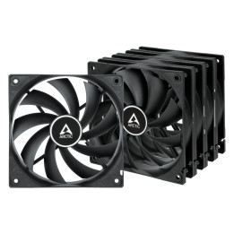 ARCTIC F12 Caixa de computador Ventoinha 12 cm Preto 5 unidade(s)