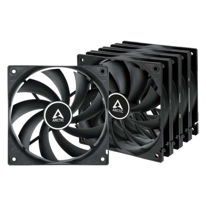 ARCTIC F12 Caixa de computador Ventoinha 12 cm Preto 5 unidade(s)