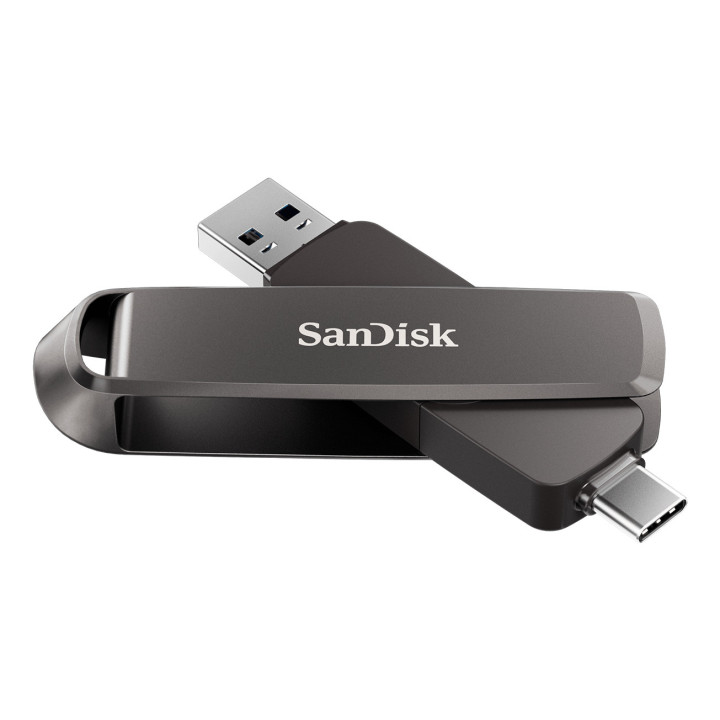 SanDisk Extreme PRO unidade de memória USB 256 GB USB Type-C USB Type-A 3.2 Gen 2 (3.1 Gen 2) Preto