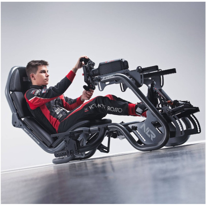 Cockpit Next Level Racing F-GT Pro Racing Grey - Cadeira Gaming Simulação