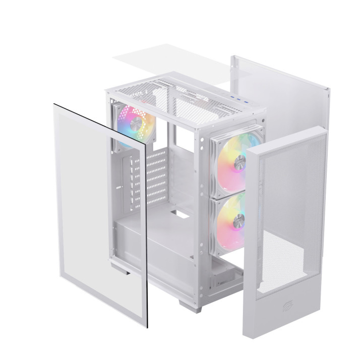 Einarex EXCS-PL-100R-W caixa para computador Midi Tower Branco