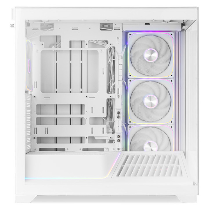 Caixa Gaming NOX Hummer BLADE Branca, com Painel Lateral Transparente