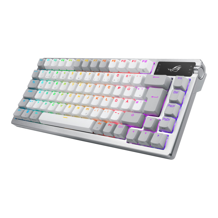 ASUS ROG Azoth teclado Jogos USB + RF Wireless + Bluetooth Branco