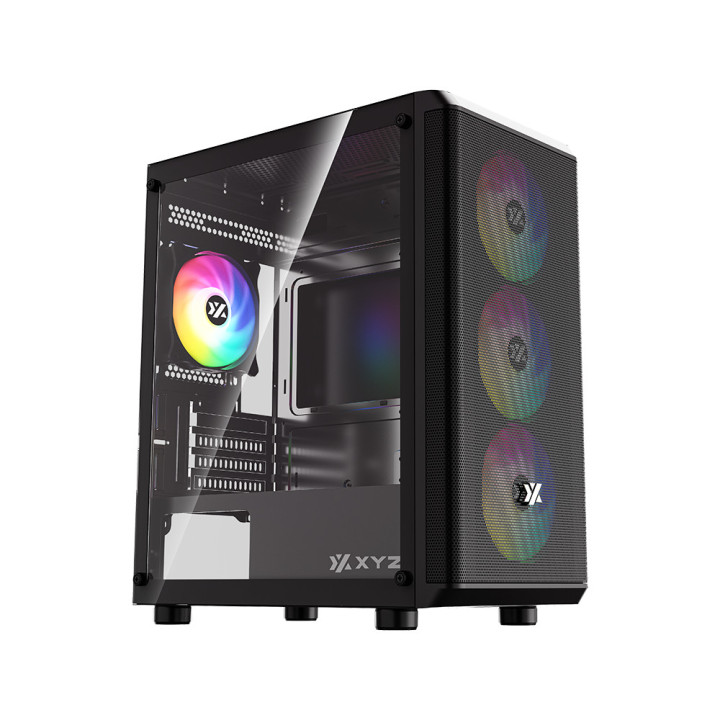 XYZ X-CS-AIRONE60LT-M-B caixa para computador Midi Tower Preto