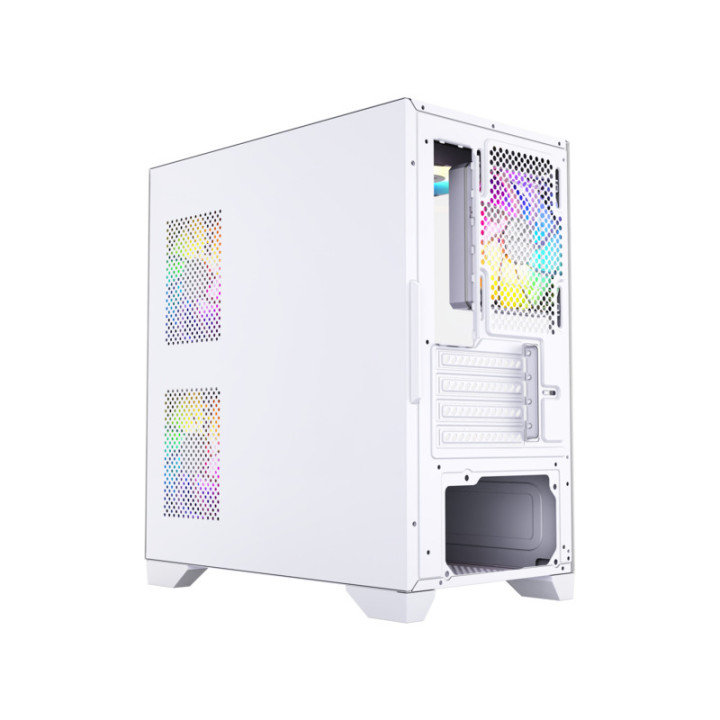 XYZ X-CS-TITANIUMVIEWLT-W caixa para computador Micro Tower Branco