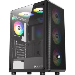 Caixa Midi Tower XYZ X-CS-AIRONE60-M-B Preta