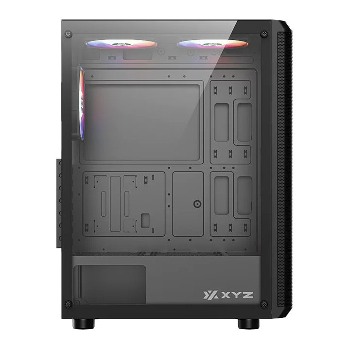 Caixa Midi Tower XYZ X-CS-AIRONE60-M-B Preta