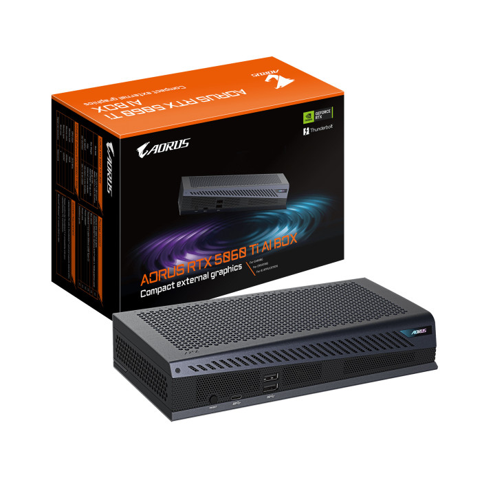 GIGABYTE AORUS RTX 5060 Ti AI BOX GeForce RTX 5060 Ti Preto