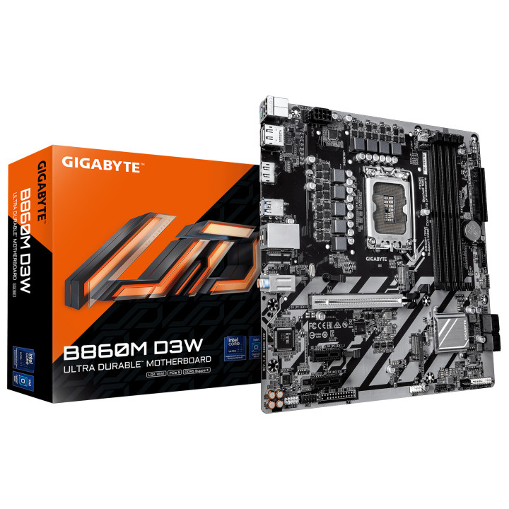 GIGABYTE B860M D3W motherboard Intel B860 LGA 1851 (Socket V1) micro ATX