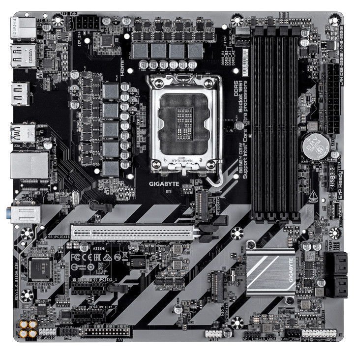 GIGABYTE B860M D3W motherboard Intel B860 LGA 1851 (Socket V1) micro ATX