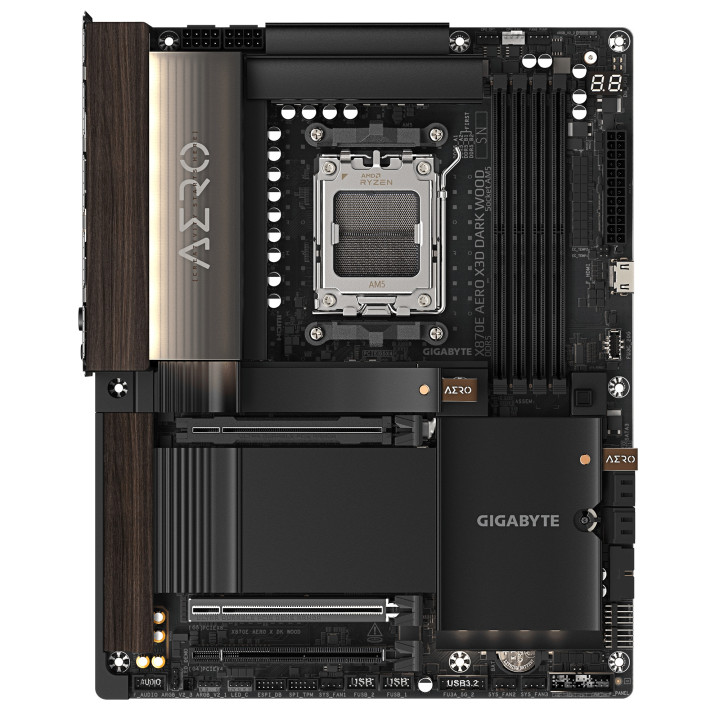 GIGABYTE X870E AERO X3D DARK WOOD AMD X870E Ranhura AM5 ATX