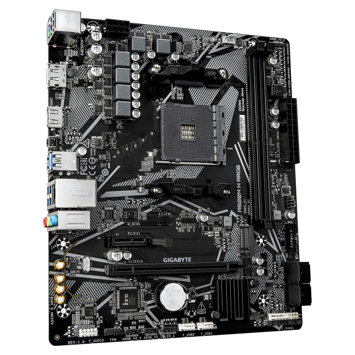 GIGABYTE A520M H ARGB motherboard AMD A520 Socket AM4 micro ATX