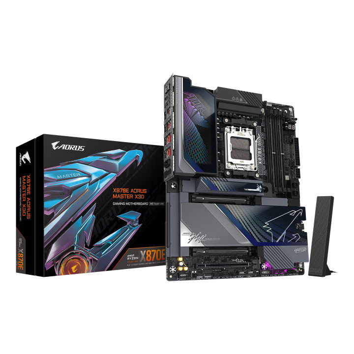 GIGABYTE X870E AORUS MASTER X3D AMD X870E Ranhura AM5 ATX