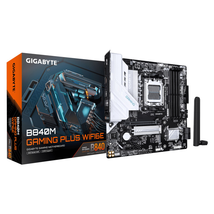 GIGABYTE B840M GAMING PLUS WIFI6E AMD B840 Ranhura AM5 micro ATX