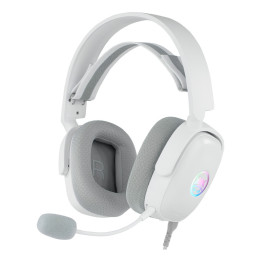 GAMIAC HS71 Auscultadores Com fios Fita de cabeça Jogos USB Type-C Branco