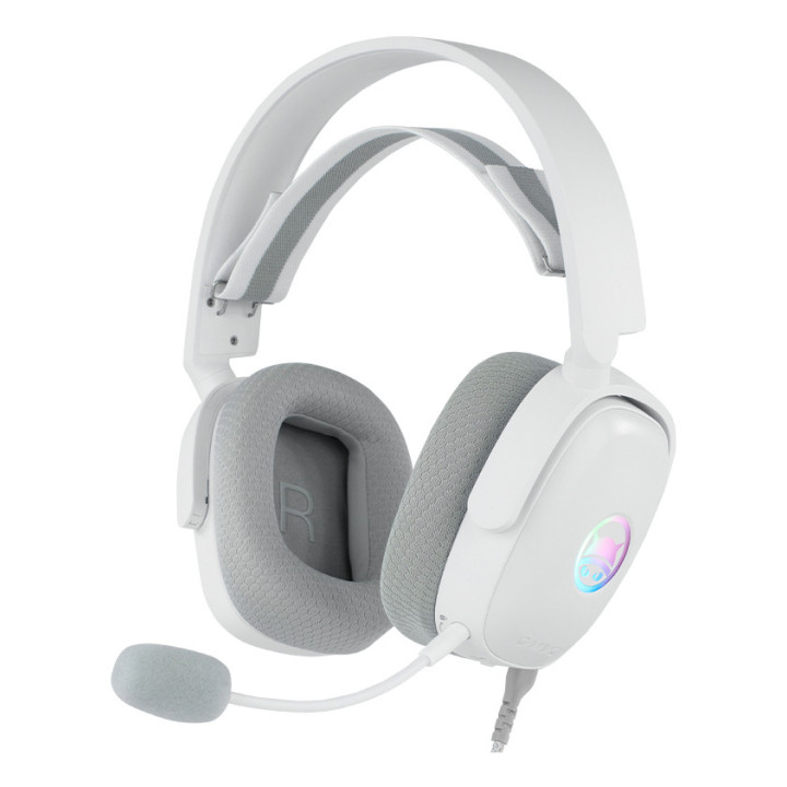 GAMIAC HS71 Auscultadores Com fios Fita de cabeça Jogos USB Type-C Branco