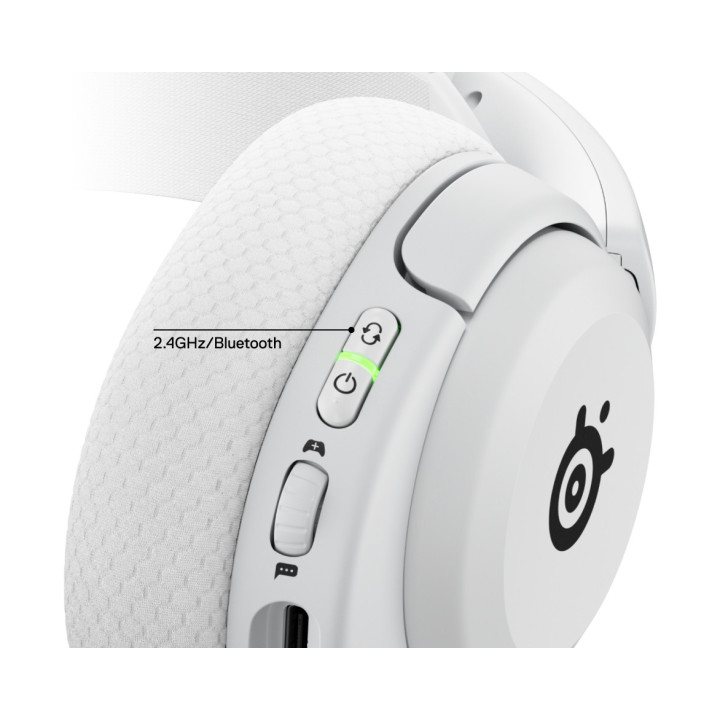 Steelseries Arctis Nova 5X Wireless Auscultadores Sem fios Fita de cabeça Jogos USB Type-C Bluetooth Branco