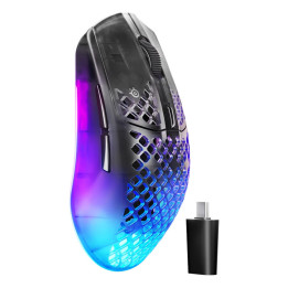 Steelseries Aerox 3 Wireless Gen 2 rato Jogos Mão direita RF Wireless + Bluetooth Ótico 26000 DPI