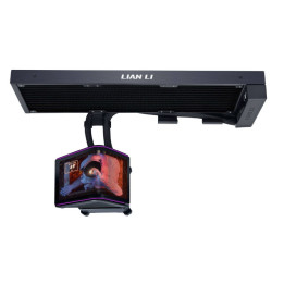 Water Cooler CPU AIO Lian Li HydroShift II OLED Curved 360 Preto - 360mm S/Ventoinhas
