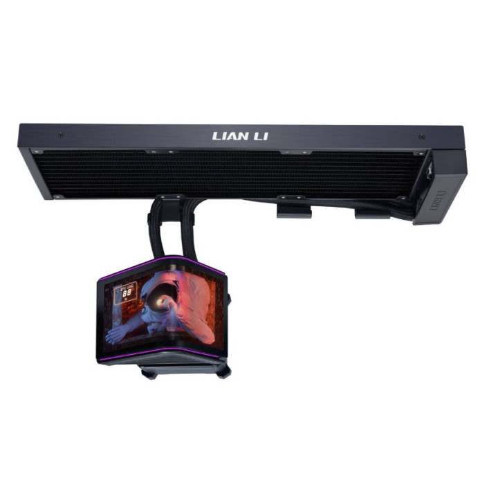 Water Cooler CPU AIO Lian Li HydroShift II OLED Curved 360 Preto -