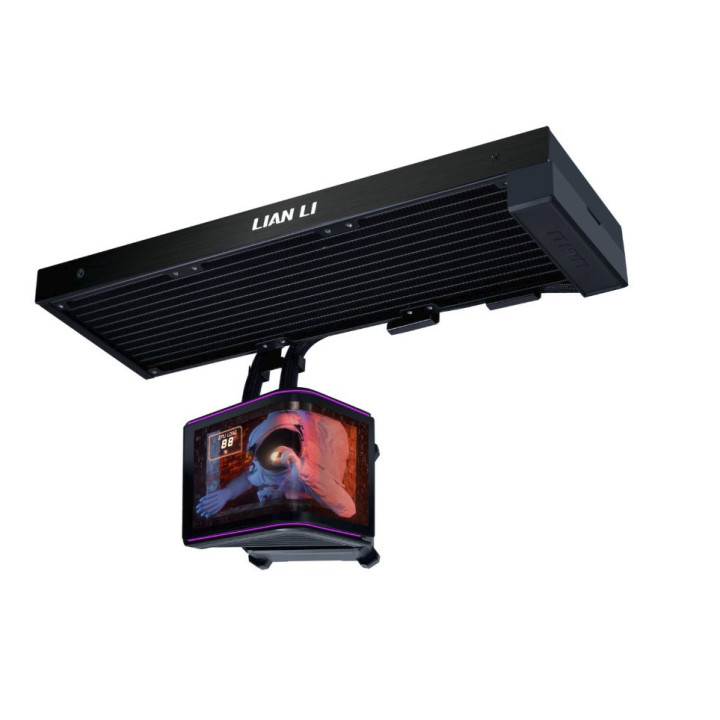Water Cooler CPU AIO Lian Li HydroShift II OLED Curved 360 Preto -
