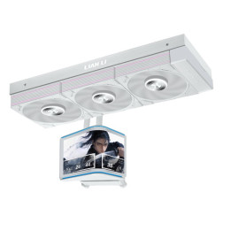 Water Cooler CPU AIO Lian Li HydroShift II OLED Curved 360P28 Branco - 360mm