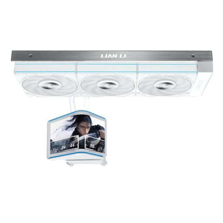 Water Cooler CPU AIO Lian Li HydroShift II OLED Curved 360P28 Branco - 360mm