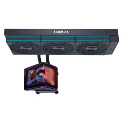 Water Cooler CPU AIO Lian Li HydroShift II OLED Curved 360P28 Preto - 360mm