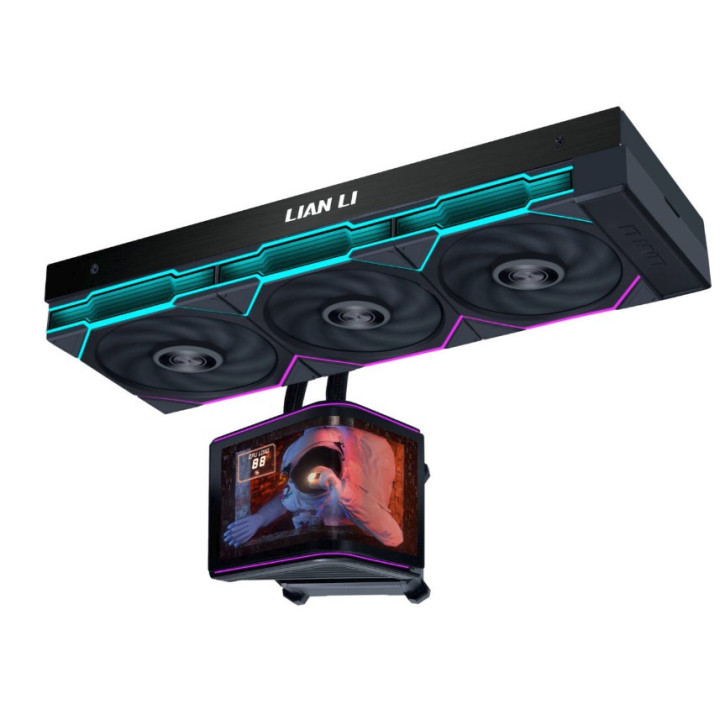Water Cooler CPU Lian Li HydroShift II OLED Curved 360TL Preto 360mm