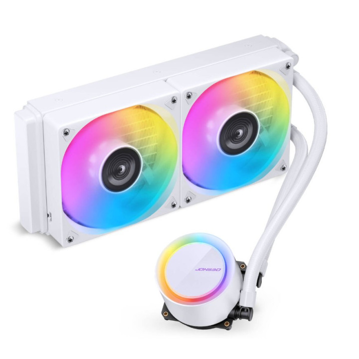 Water Cooler CPU Jonsbo TG-240 ARGB Branco - 240mm