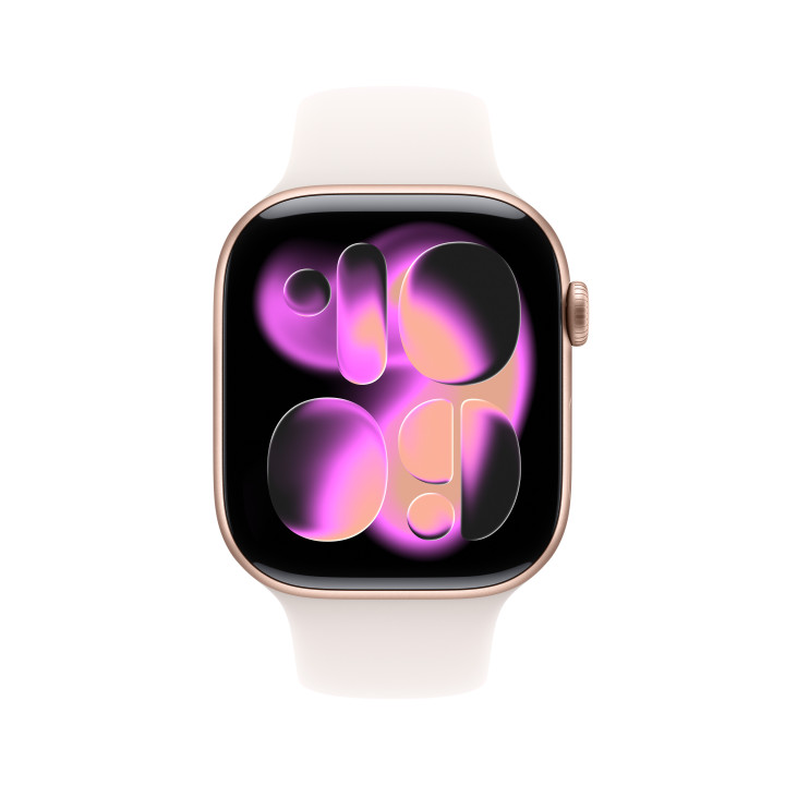 Apple Watch Series 11 OLED 46 mm Digital 416 x 496 pixels Ecrã táctil Rosa dourado Wi-Fi GPS