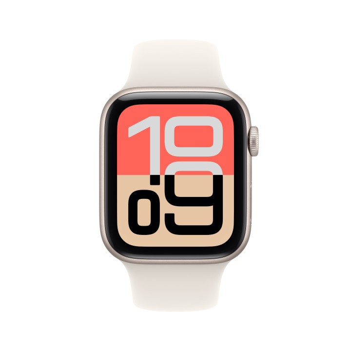 Apple Watch SE (3nd generation) OLED 44 mm Digital 368 x 448 pixels Ecrã táctil 5G Bege Wi-Fi GPS