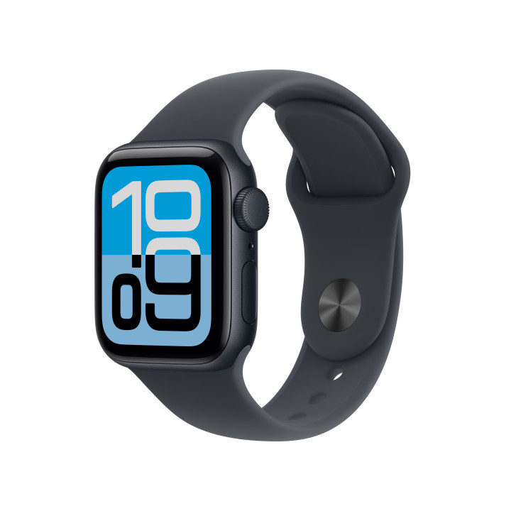 Apple Watch SE (3nd generation) OLED 40 mm Digital 324 x 394 pixels Ecrã táctil Preto Wi-Fi GPS