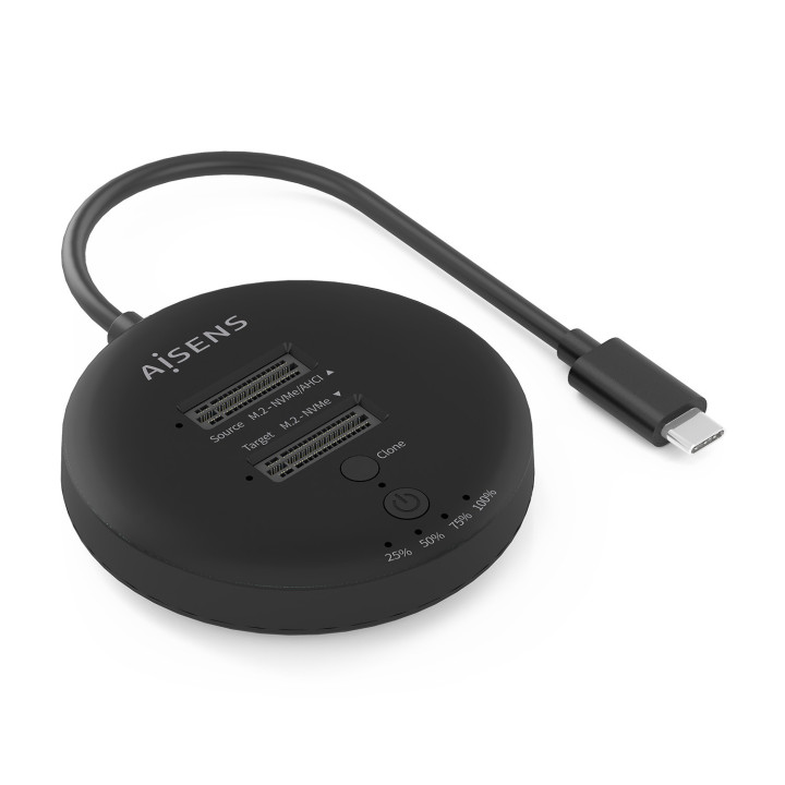 AISENS ASDS-2M2N05-BK Docking Station para Discos Rígidos USB 3.2 Gen 2 (3.1 Gen 2) Type-C Preto