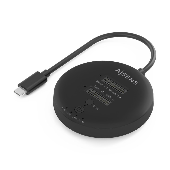 AISENS ASDS-2M2N05-BK Docking Station para Discos Rígidos USB 3.2 Gen 2 (3.1 Gen 2) Type-C Preto