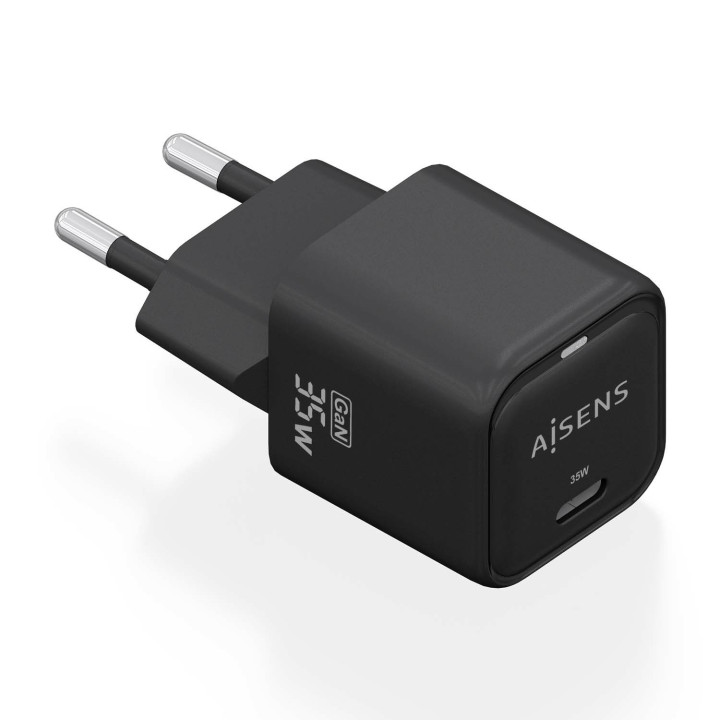AISENS ASCH-35W1P023-BK carregador de dispositivos móveis Universal Preto AC Carregamento rápido Interior