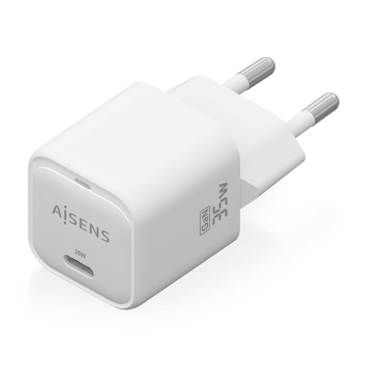 AISENS ASCH-35W1P022-W carregador de dispositivos móveis Universal Branco AC Carregamento rápido Interior