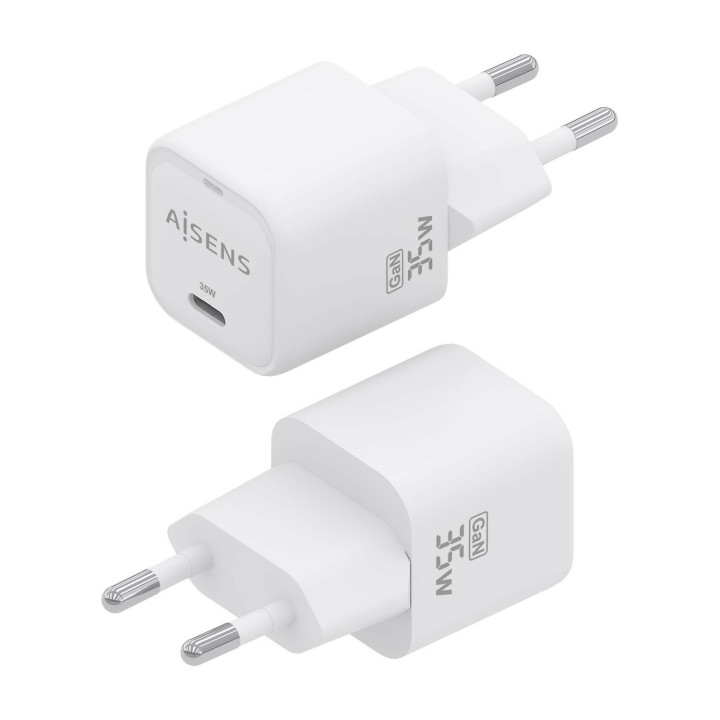 AISENS ASCH-35W1P022-W carregador de dispositivos móveis Universal Branco AC Carregamento rápido Interior